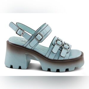 NWOB! Azura Cheekychic Sandals x Spring Step, 9.5/10 (41) SKY BLUE